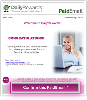 Congratulations! You have joined the best online rewards club, where you earn cash for your favorite online activities.